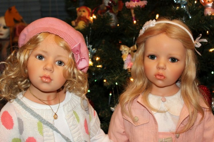 Новогодняя елка с моими куклами от Hildegard Gunzel