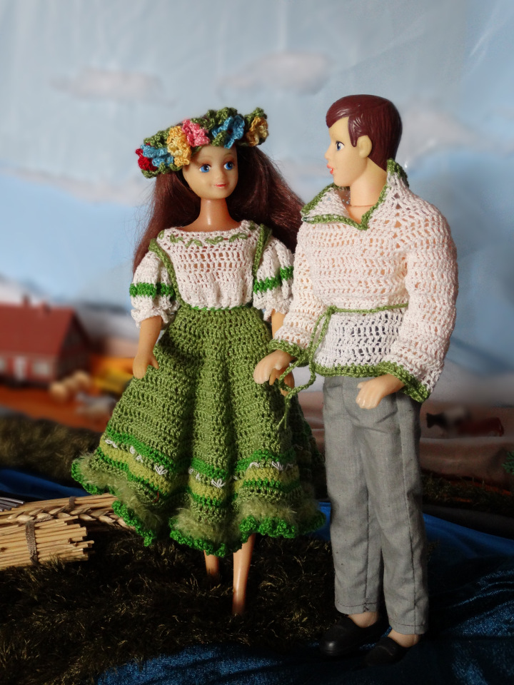Сельская романтика для стареньких кукол (фото 5)