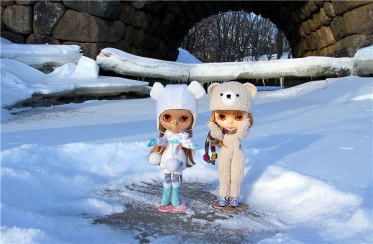 Зимняя прогулка Сони. Уникальная кукла от Сильвии Наттерер