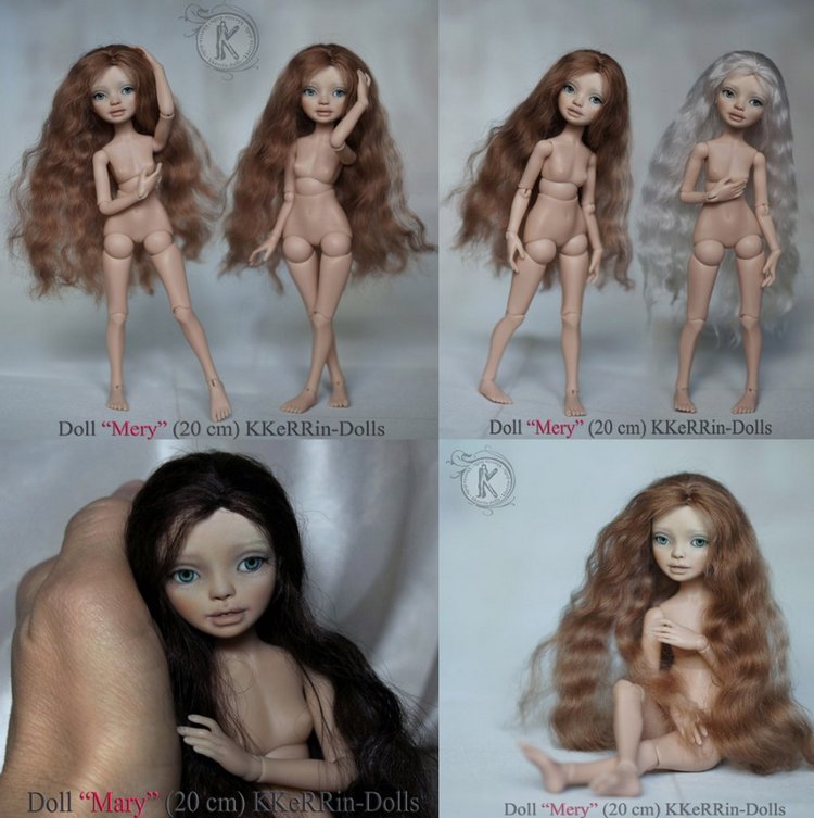 Шарнирная авторская кукла "Mery" (20см), от KKeRRin-Dolls (фото 4)