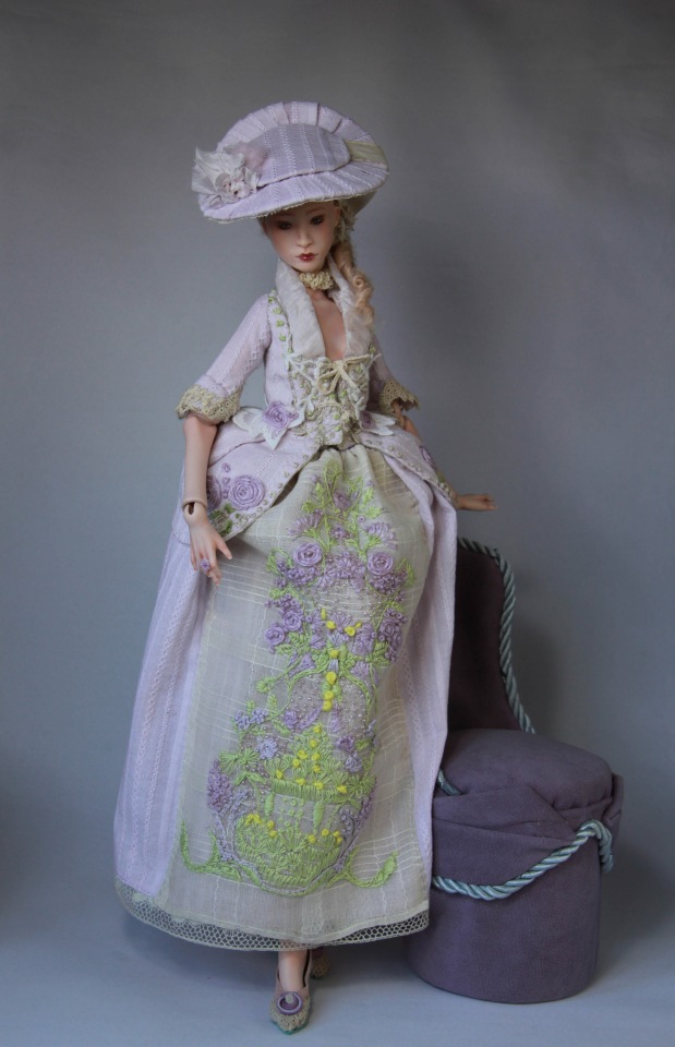 Маркиза М. Фарфоровая шарнирная кукла (фото 8)