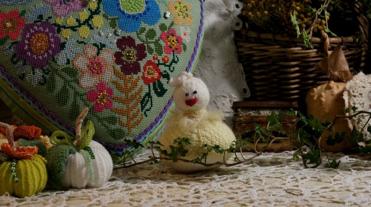 Осенний вечер — Вышивка крестиком