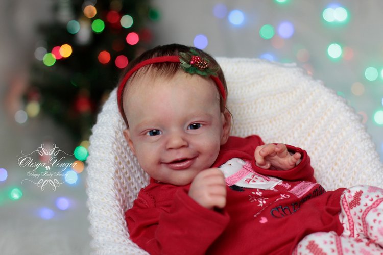 Моё новогоднее солнышко. Малышка из молда Санни. Кукла реборн Олеси Венгер