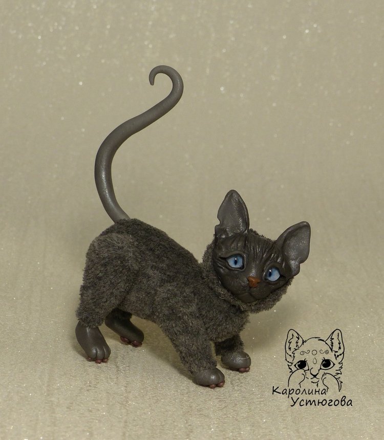 Миниатюрные серые Сфинксы