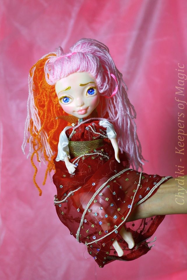 Chydiki - Fairy OOAK Art dolls, artist collectible fantasy clay toys - 6