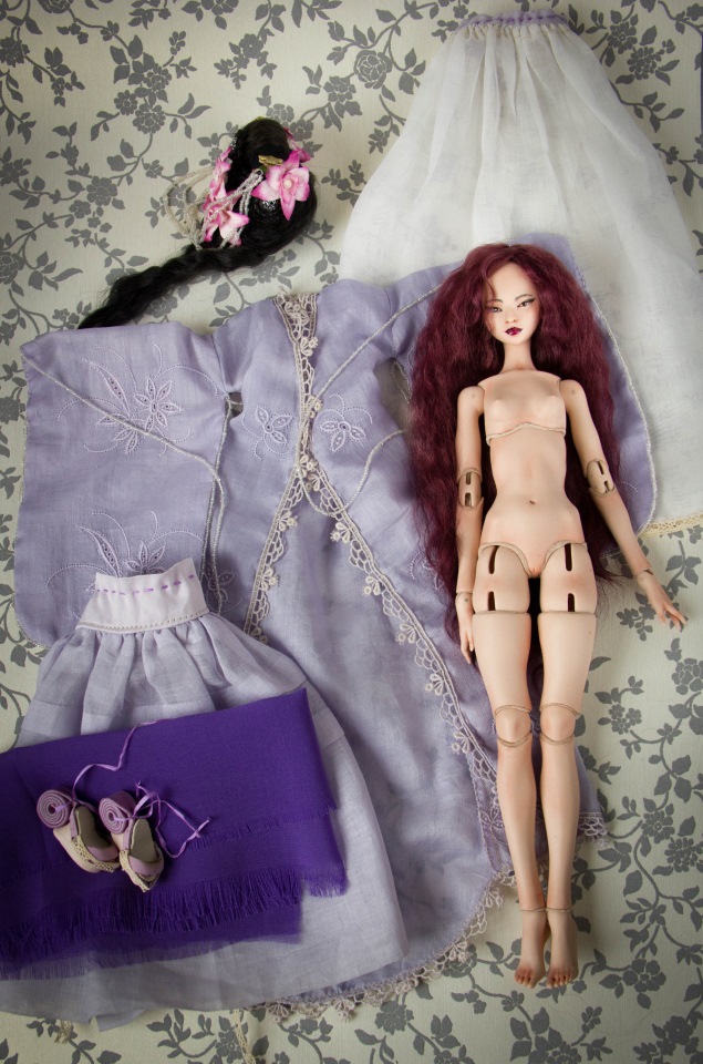 Лянфэн. Фарфоровая шарнирная кукла от Skvorkadolls