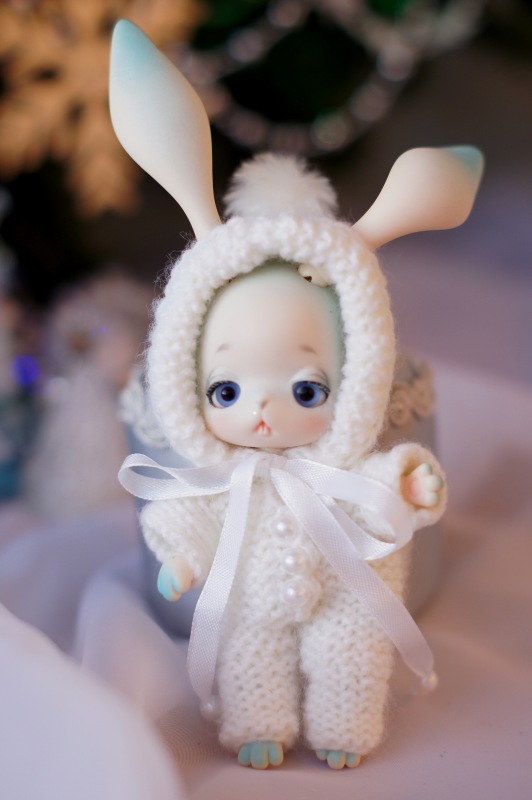 Зайка беленький под елочкой сидел... Dollzone Rabbit Senna (фото 4)