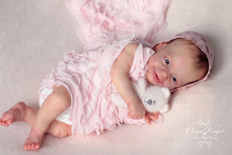 Моё новогоднее солнышко. Малышка из молда Санни. Кукла реборн Олеси Венгер (фото 3)