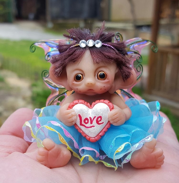 Авторские малыши из полимерной глины: Gail's Fantasy Baby Miniatures