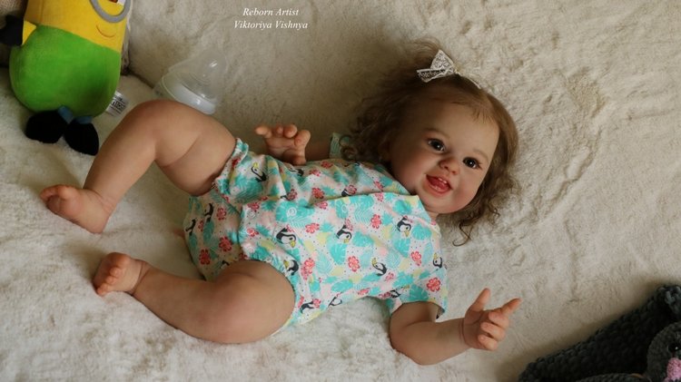 Малышка Хулиганка... куколка реборн Виктории Вишни (фото 5)