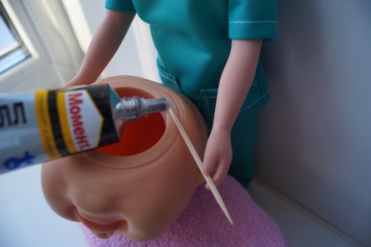 Первая выписка декабря. Поломки шейных шарниров и способы их исправления, избавляем волосы Барби от жира. Преображение