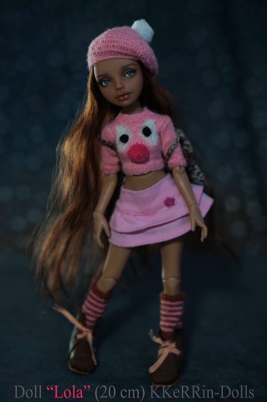 Шарнирная авторская кукла "Лола" (20см), от KKeRRin-Dolls (фото 3)