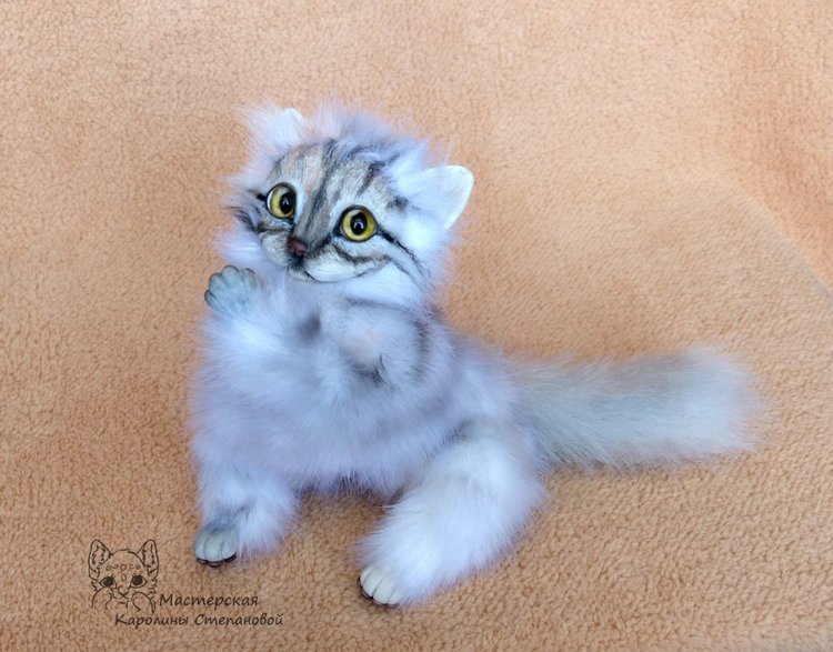 Кошечка Буся, портретная игрушка
