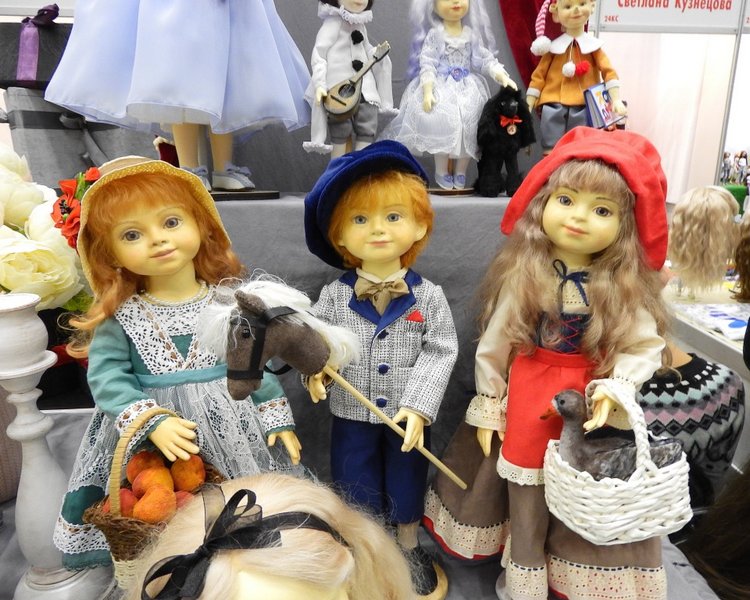 XV Международный осенний салон авторских кукол на Тишинке с 4 по 6 октября 2019 года в Москве - часть 1