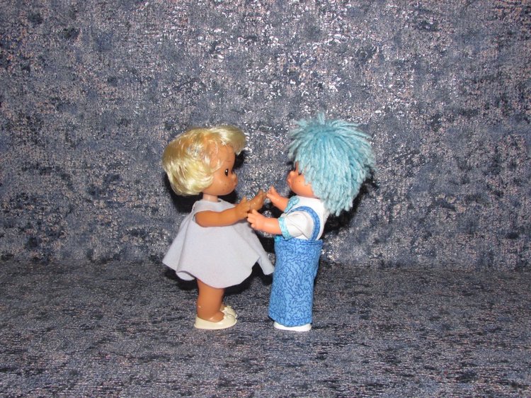 Моя новая девочка Ева и её друзья (куколки ГДР Werk Schalkau-косолапки) (фото 10)