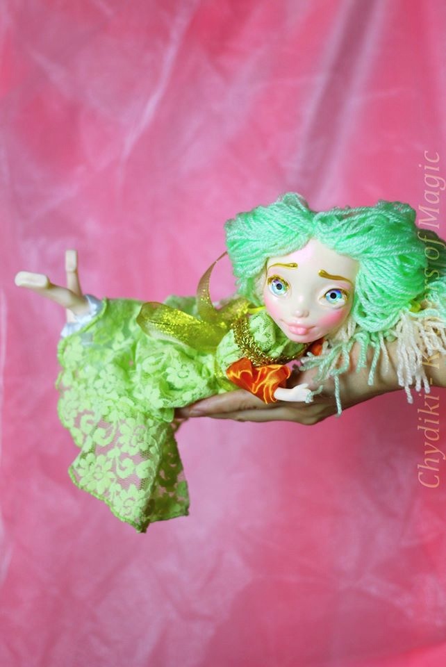 Chydiki - Fairy OOAK Art dolls, artist collectible fantasy clay toys - 6