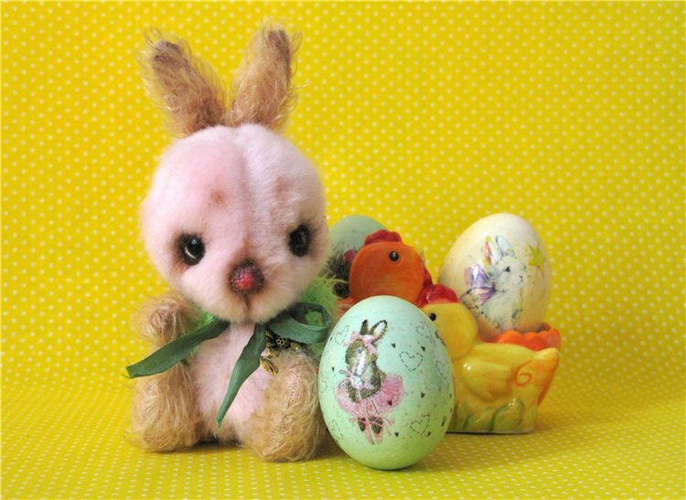Пасхальные картинки — Домашние фото авторских игрушек: Тедди (фото 2)