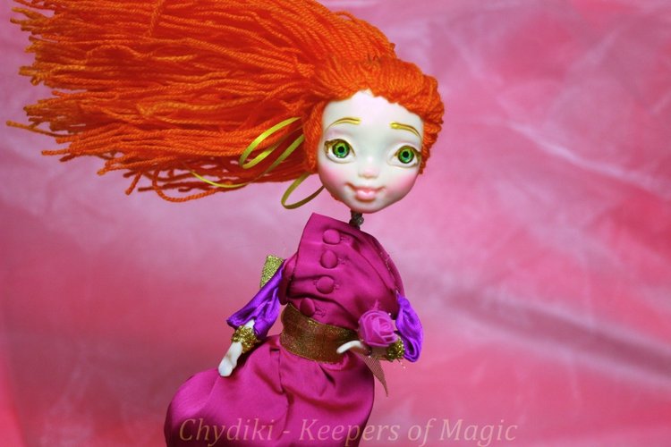 Chydiki - Fairy OOAK Art dolls, artist collectible fantasy clay toys - 6