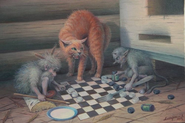 Приключения домовёнка и рыжего кота