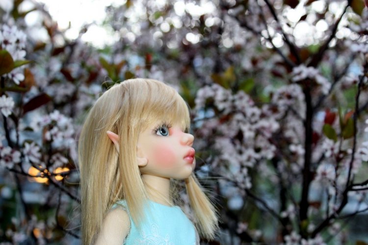 Талисса в весеннем саду — Куклы Kaye Wiggs (Кайе Виггс): авторские BJD (БЖД)