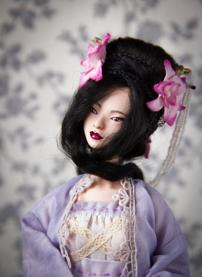 Лянфэн. Фарфоровая шарнирная кукла от Skvorkadolls (фото 4)