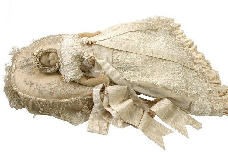 Старинная восковая кукла — Редкие антикварные куклы и реплики: воск