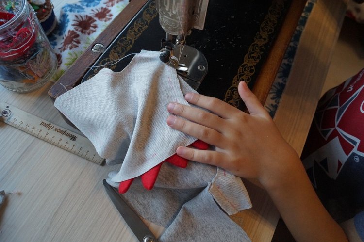 Агаша шьёт для Басика. Толстовка Дракоша (фото 10)