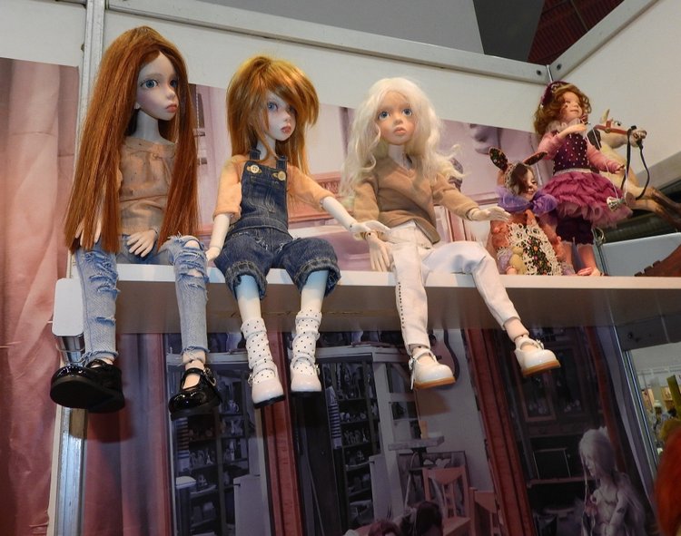 XV Международный осенний салон авторских кукол на Тишинке с 4 по 6 октября 2019 года в Москве - часть 2