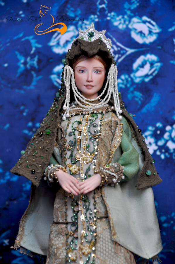 Фарфоровая шарнирная кукла Царевна-лягушка от SisterFox