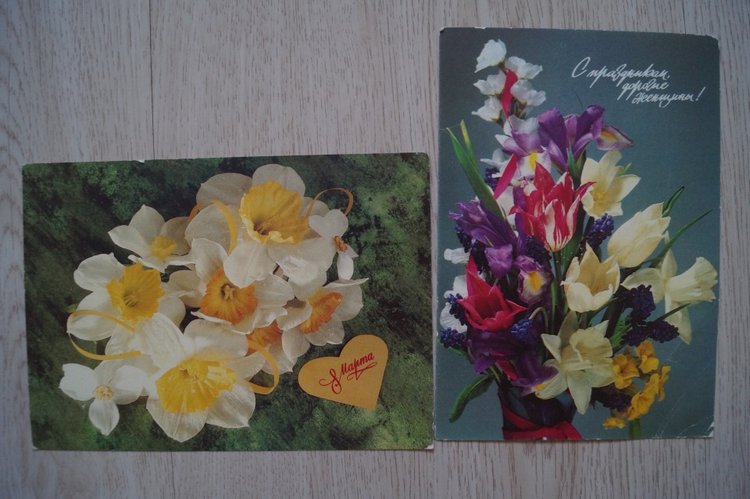 Советские открытки на каждый праздник. Годовой цикл. 8 марта (фото 5)