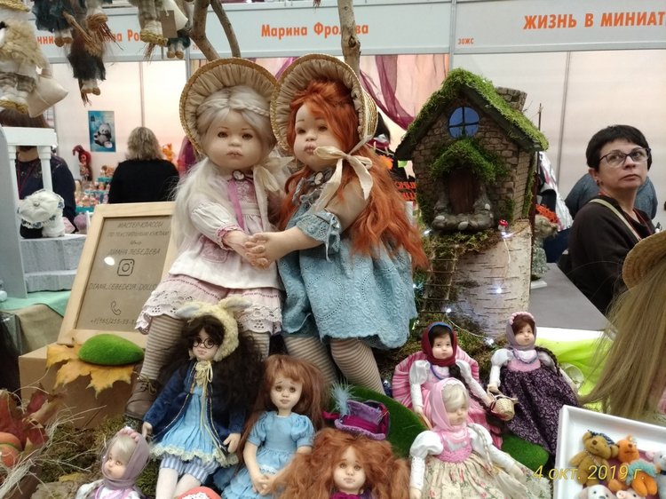 XV Международный Салон Авторских кукол на Тишинке моими глазами. Часть II