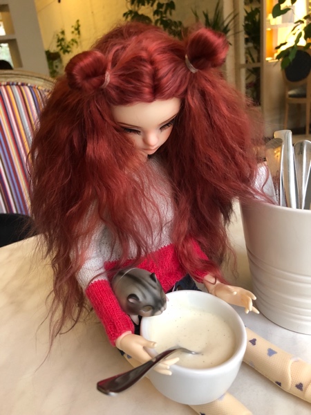 Корнелия с Хомой в кафе — Куклы Doll Chateau (Доллшато): BJD (БЖД) (фото 7)