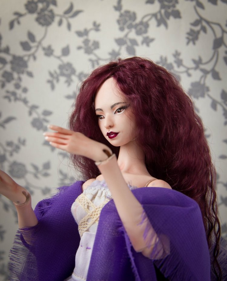 Лянфэн. Фарфоровая шарнирная кукла от Skvorkadolls