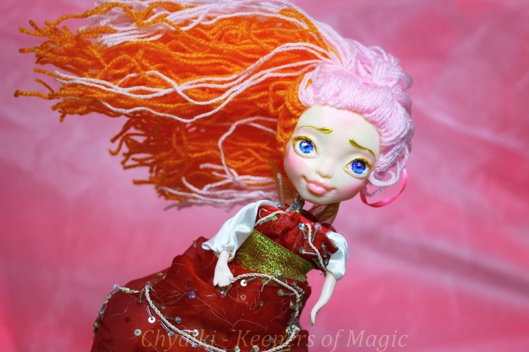Chydiki - Fairy OOAK Art dolls, artist collectible fantasy clay toys - 6