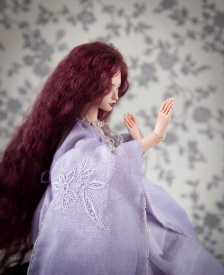 Лянфэн. Фарфоровая шарнирная кукла от Skvorkadolls