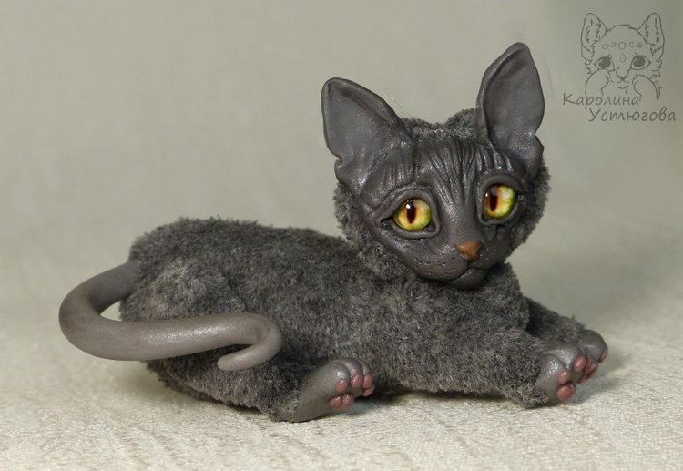 Миниатюрные серые Сфинксы