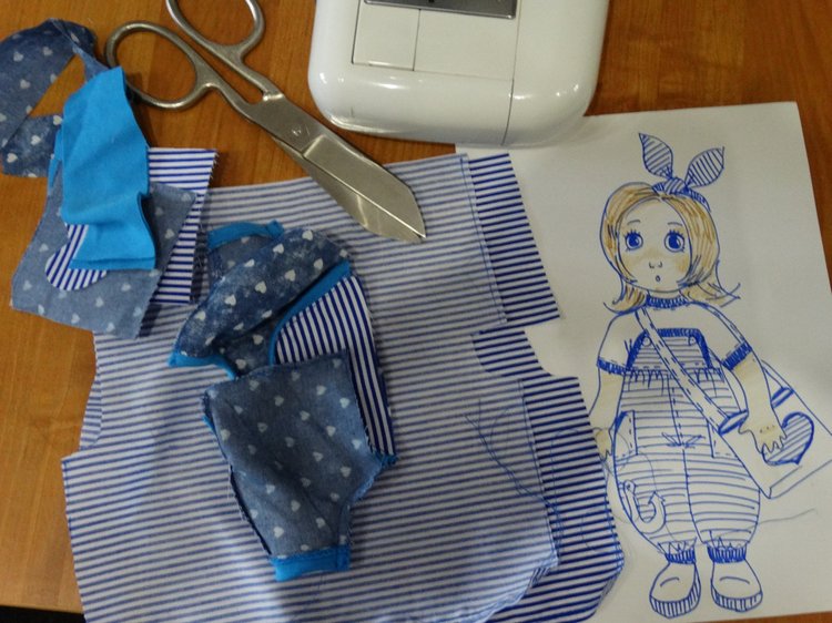 Комбезик в морском стиле. Анастасия от фабрики "Весна" (фото 2)