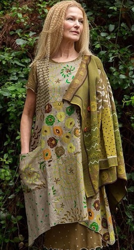 Сплошная геометрия в нарядах в стиле Бохо для кукло - мам, с выкройками