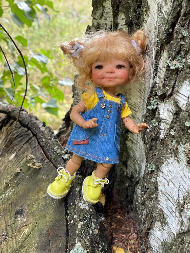 Варя в Березовой роще. Fabbi Chibbi Meadow dolls | Бэйбики Варя в Березовой роще. Fabbi Chibbi Meadow dolls