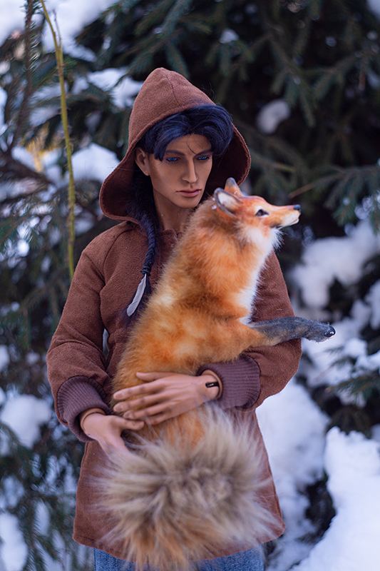 Прогулка с лисой по снегу (фото 3)