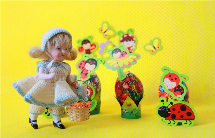 Пасхальные картинки — Домашние фото авторских игрушек: Тедди (фото 4)