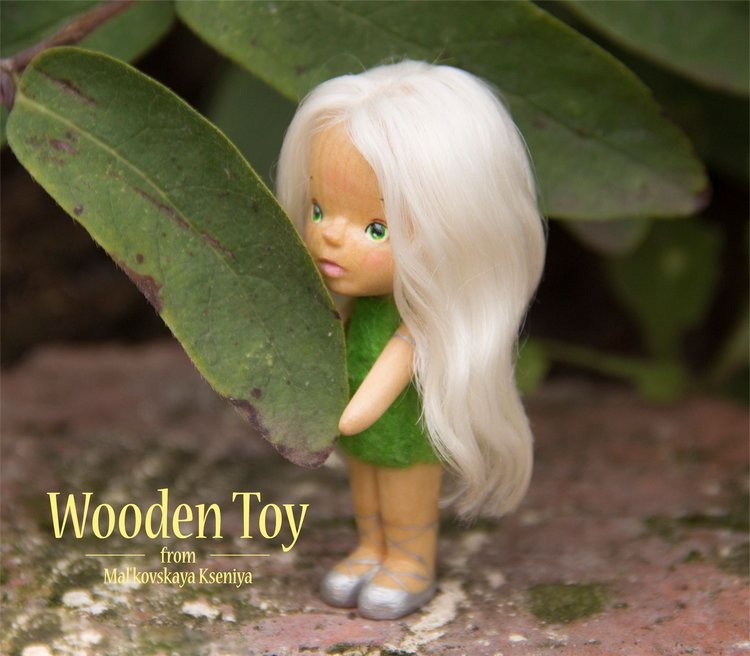 Куколка Одуваночка, маленькая деревянная фея и ее цветочный дом (фото 4)