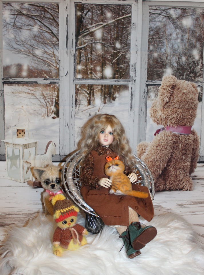 В Рождественский сочельник. Розочка в ожидании Рождества