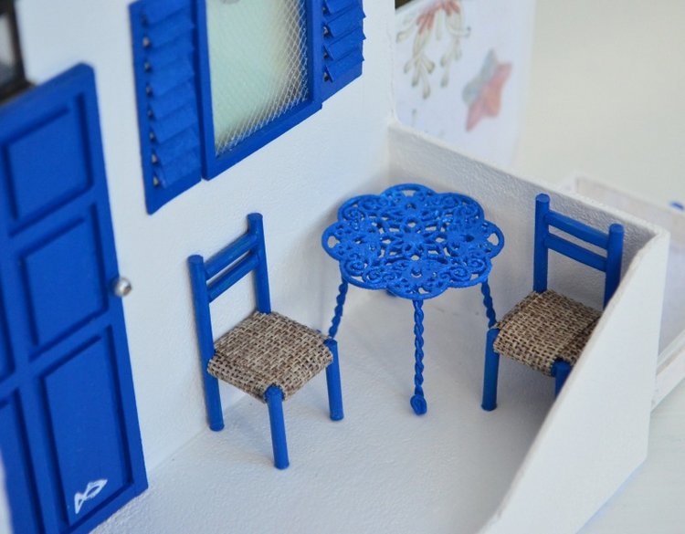 Греческая вилла — Румбоксы и кукольные интерьеры: фото (фото 10)