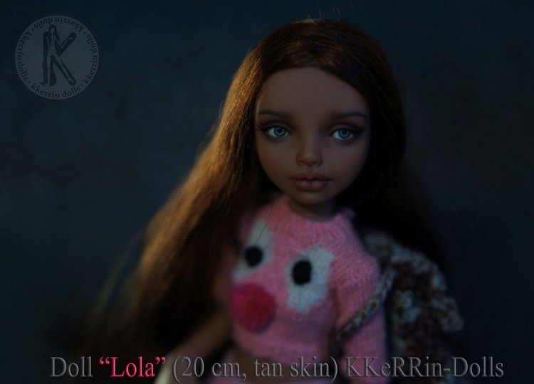 Шарнирная авторская кукла "Лола" (20см), от KKeRRin-Dolls