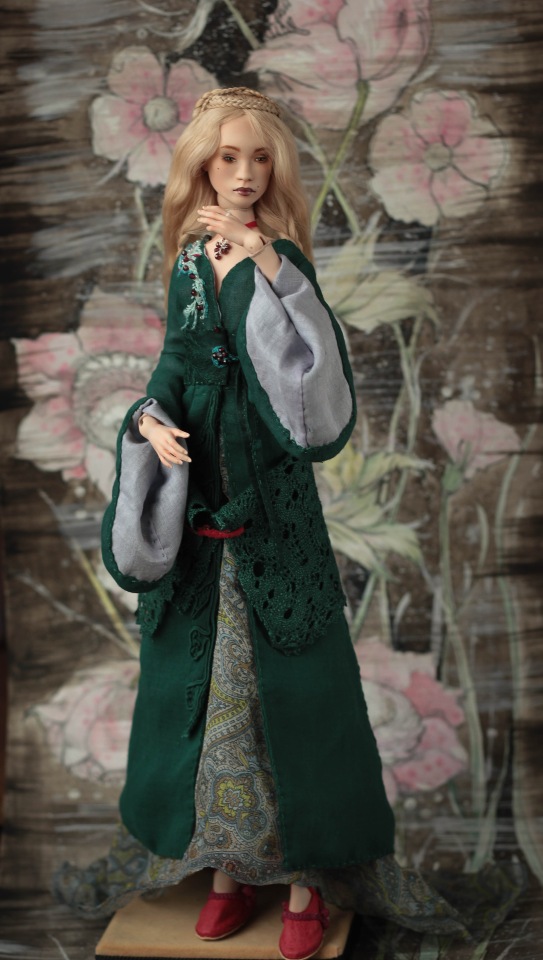 Серсея. Фарфоровая шарнирная кукла (фото 4)