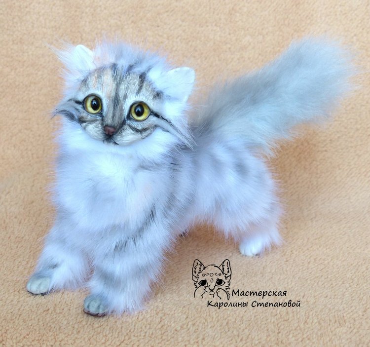 Кошечка Буся, портретная игрушка
