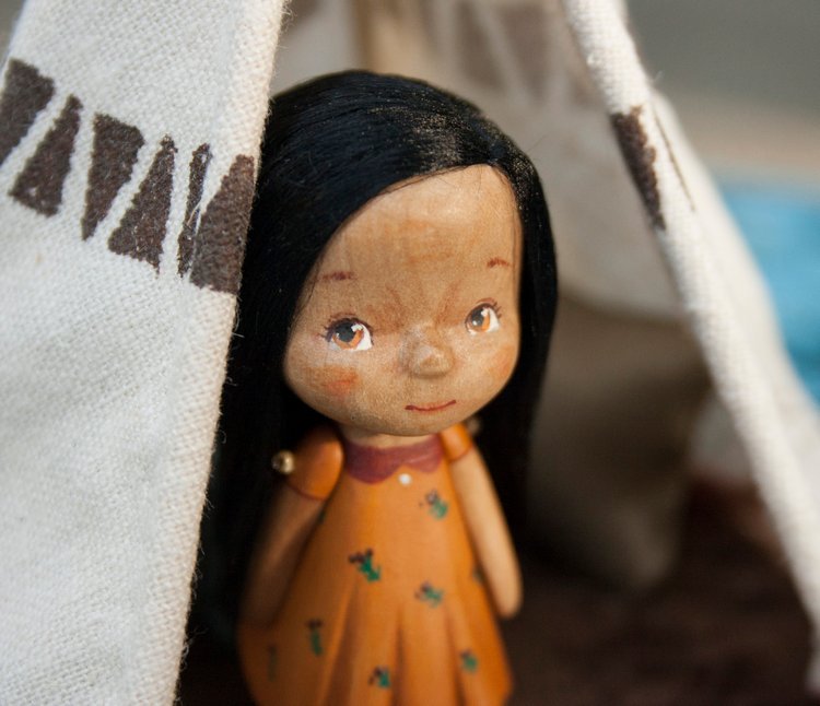 Деревянная индейская девочка Муна и ее увлекательная история (фото 2)