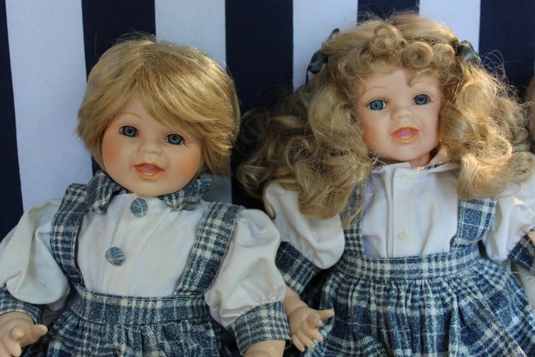 Большая коллекция Винтажных реплик с антикварных кукол - Часть 3