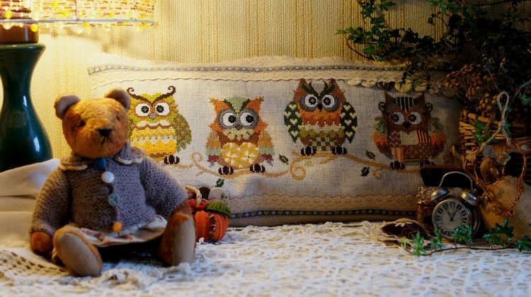 Осенний вечер — Вышивка крестиком